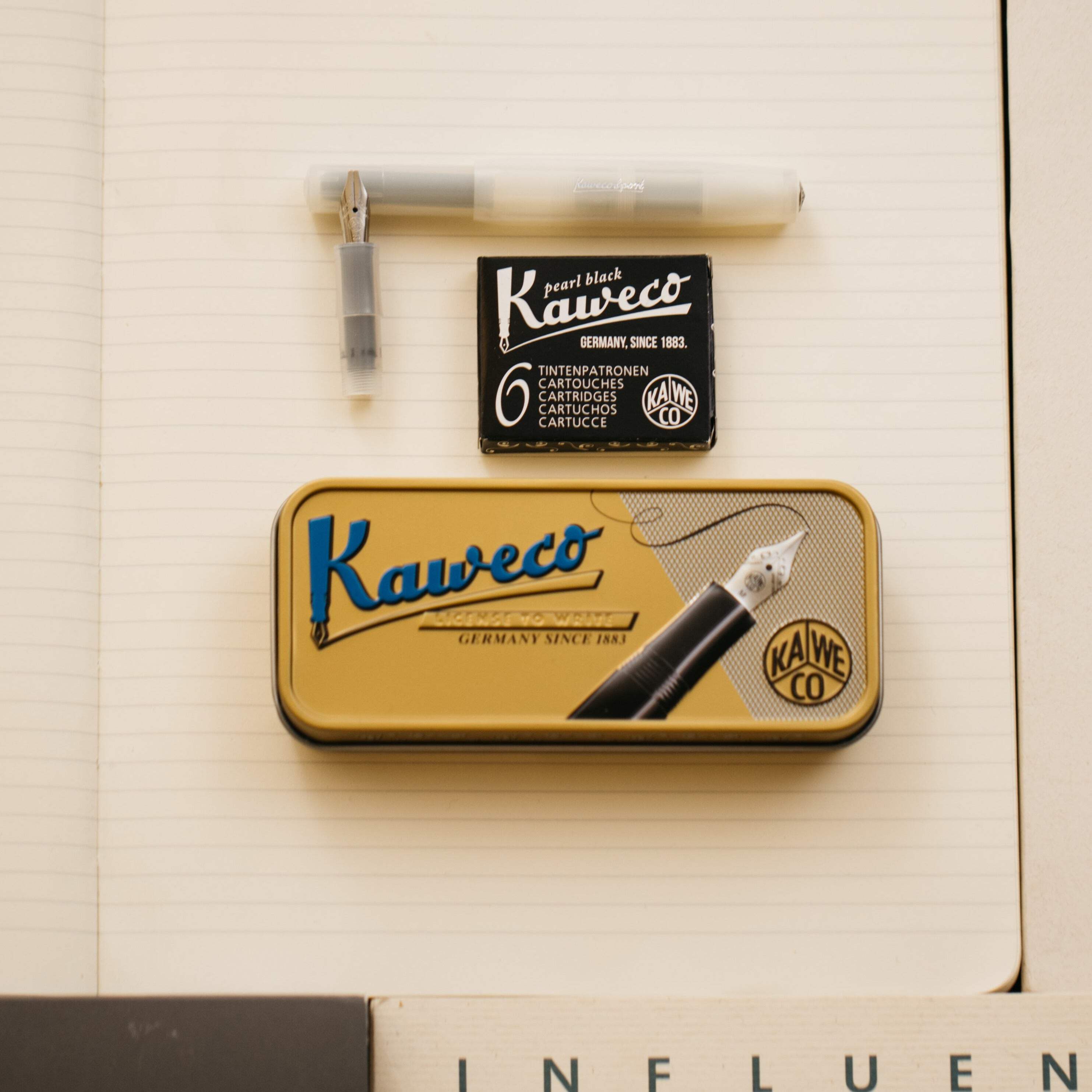 Kaweco Sport Frosted Natural Coconut Small Fountain Pen Calligraphy Set