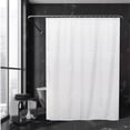 thumbnail image 1 of White Extra Wide Shower Curtain Polyester 16 Rings 95"W x 79"H, 1 of 4