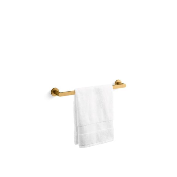 Open Box Kohler 73141-2MB 18 in. Composed Towel Bar - Vibrant Brushed Moderne Brass