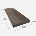 thumbnail image 7 of JPND 24 inch Wooden Floating Wall Shelf with Invisible Brackets Set of 1, for Bedroom/Bathroom/Living Room and Kitchen Storage , Brown, 7 of 7