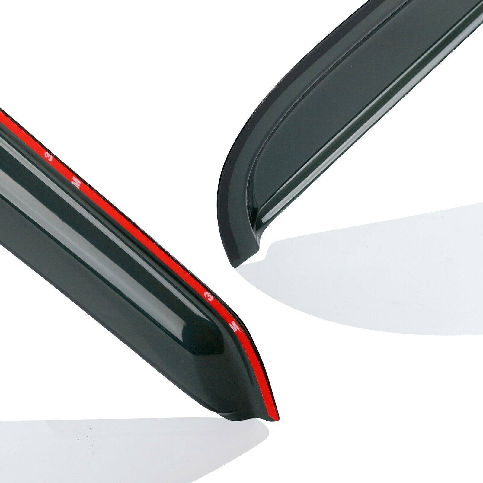 EGOESWELL 192083 Acrylic In-Channel Side Window Deflectors for Cars - Interior Mount Vent Visors & Rain Guards, Seamless Wind Noise Reduction, Enhanced Weather Protection, 2Pcs