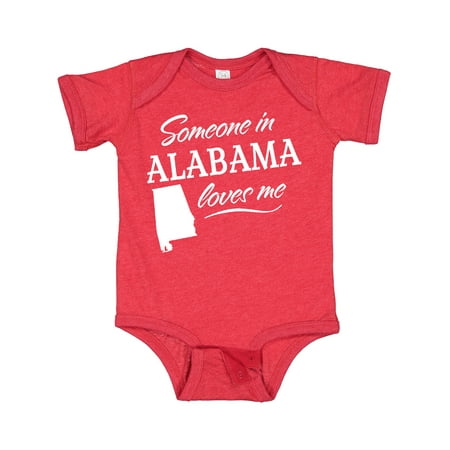 

Inktastic Someone in Alabama Loves Me Gift Baby Boy or Baby Girl Bodysuit