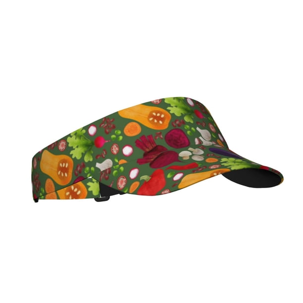 Balery Begetable Gorra deportiva con visera ajustable para mujer y hombre (talla única)