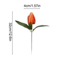 thumbnail image 3 of Artificial Tulips Rustic-Style Faux Stems - Decorative Blooms for Floral Arrangements, Wedding Photography Prop, Orange, Ccwuwei, 3 of 6