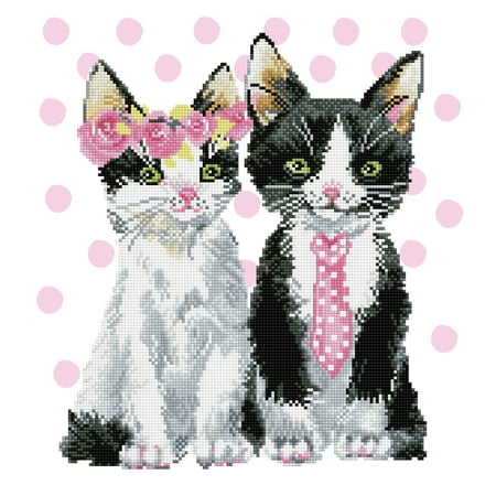 UPC: 4895225912889 | DIAMOND DOTZ® Mr & Mrs Pink Diamond Painting Kit