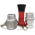 thumbnail image 3 of Buse de Boyau d'Incendie Industrielle Robuste de 2 Pouces en NPS avec 2 x Raccords Camlock en Aluminium de 2 Pouces, Raccords, Équipement de Pompiers, Buse Anti-Buée à Débit Constant, 3 of 6