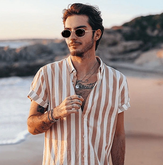 summer striped shirt