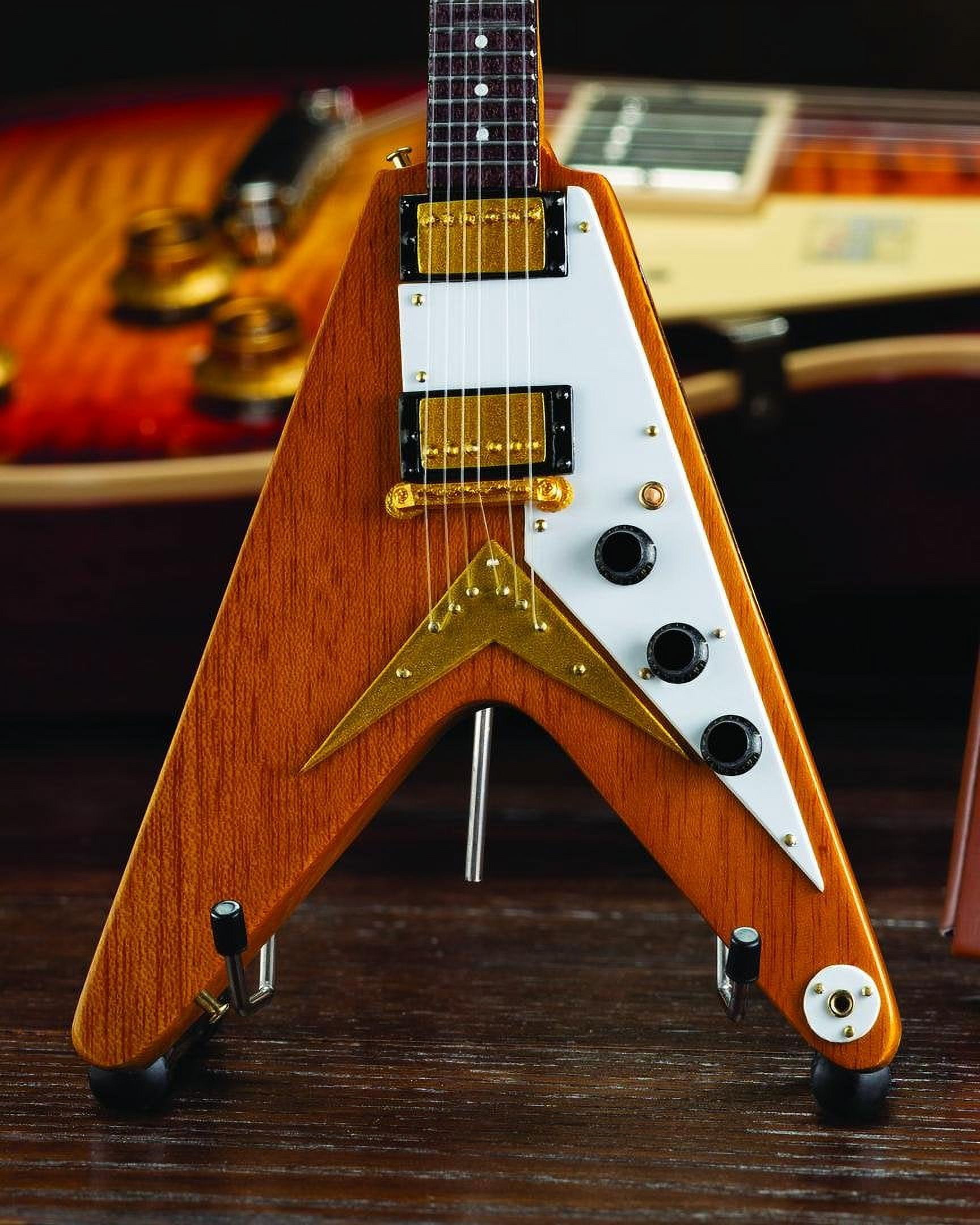 Gibson 1958 Korina Flying V Mini Guitar Replica - Walmart.com