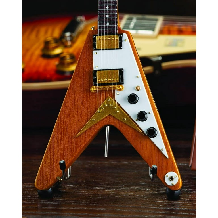 Gibson 1958 Korina Flying V Mini Guitar Replica - Walmart.com