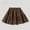 Brown, variant on Girls' Brown Corduroy A-Line Tiered Ruffled Skirt - Cotton Spandex Elastic Waist for Kids 5-14 Years,Size 14 T