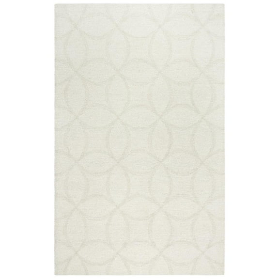 Alora Decor Peace 8'9" x 11'9" Geometric Ivory/White/Cream Hand-Tufted Area Rug
