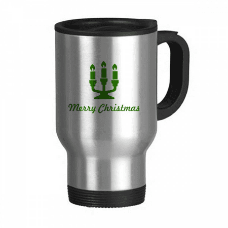 

mas Candle Dinner Faly Travel Mug Flip Lid Stainless Steel Cup Car Tumbler Thermos