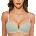 thumbnail image 1 of Women Wire-Free Push Up Padded Bralette - Seamless Comfort, Soft Cup Supportive Bra, 1 of 4