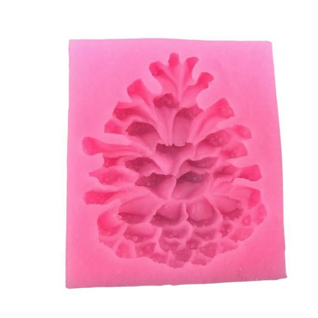 Matsuzay Molde de silicona para nueces de piña, moldes decorativos ligeros, Color sólido, antiadherente, flexible, autoensamblaje, molde decorativo para Herramientas y accesorios para hornear Rosa Matsuzay HA080810-01