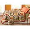 Better Homes and Gardens Maple Leaf Block Printed Quilt with Tote