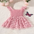 thumbnail image 3 of Robe d'Été pour Fille Sans Manches à Boutons devant Butterfly Robe Trapèze, 3 of 9