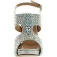 thumbnail image 3 of De Blossom Womens Yael-71 Stunning Glitzy Evening Party Heels Sandals Shoes, 3 of 4