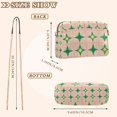 thumbnail image 4 of FORMRS Women Crossbody Purse with Chain Strap Vegan Leather Shoulder Handbag, Green Symmetrical Stars, 4 of 7