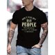 thumbnail image 1 of Don't Piss Off Old People Graphic Print Men's Creative Top, Casual Slightly Stretch Short Sleeve Crew Neck T-shirt, Men's Tee For Summer Outdoor Tee For Adult, Men, Women, Teen, Teenager, Adolescent,, 1 of 4