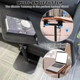 thumbnail image 4 of Adjustable Folding Laptop Table, Portable Home Office Desk, Bedside and Sofa Side Table, Sturdy Metal Frame, Space-Saving, Rotatable and Height Adjustable, 4 of 9