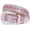 01-pink, variant on XIATIAN Women Men Western Rhinestone Studded Leather Belt Unisex Bling Cowgirl Cowboy Waist Belt for Jeans Pants Dress