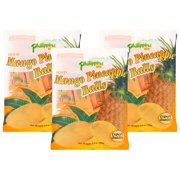 (3 pack) (3 Pack) Philippine Brand Dried Fruit, Mango Pineapple Balls, 3.5 Oz