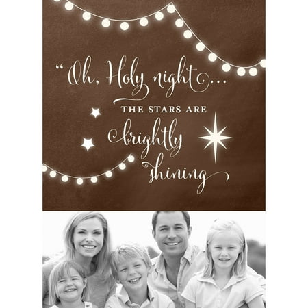 oh holy night stars 5x7 personalized religious holiday card - Personalized Religious Christmas Cards oh holy night stars 5x7 personalized religious holiday card - Personalized Religious Christmas Cards