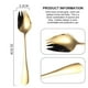 thumbnail image 2 of Juego de vajilla reutilizable de 4 bolsas de acero inoxidable, tenedor, cuchara de postre, cuchara para helado, tenedor para ensalada, 2 of 5