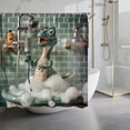 thumbnail image 1 of Aufmer Household Bathroom Essential Dinosaur Pattern Shower Curtain Waterproof Isolation Partition Stylish Decorative Barrier For Bathroom Bathtub Private Space Protection(with 12×Hook), 1 of 4