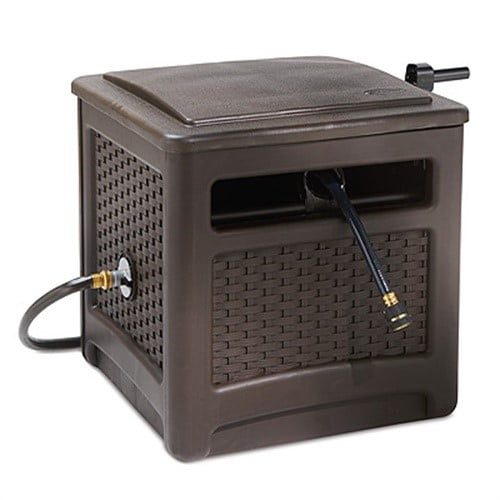 Suncast SMT205WJ8 Elite Hideaway Hose Reel, Wicker Look, Holds 225-Ft. by Suncast Corp