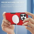 thumbnail image 4 of Magnetic Phone Case for iPhone 15 Pro Compatible with Magsafe, Military-Grade Shockproof Case with Built-in Magnet Circle for iPhone 15 Pro MS Red, 4 of 18