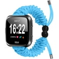 thumbnail image 1 of REQO Compatible with Fitbit Versa 2 Bands, Woven Nylon Friendship Rope Outdoor Survival Weave Adjustable Replacement Straps Wristbands Accessories for Versa Lite,Versa 2,SE, 1 of 7