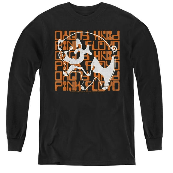 Pink Floyd Pig Youth Long Sleeve T-Shirt Tee Black