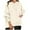 Beige 1, variant on Hoodies Tops for Women Casual Loose Long Sleeve Waffle Knit Drawstring Pullover Solid Color Sweatshirts with Pockets,White,S