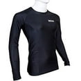 thumbnail image 3 of MRX Men’s Compression Shirts Athletic Gym training Workout Full Sleeve Black L, 3 of 5