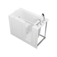 thumbnail image 3 of Meditub Collection 26 in. L x 53 in. W Right Side Drain Combination Jetted Bathtub in White with Powered Fast Drain, 3 of 4