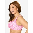 thumbnail image 3 of Comfort Choice Women's Plus Size Cotton Back-Close Wireless Bra, 3 of 6