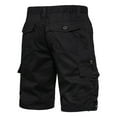 thumbnail image 5 of DDAPJ pyju Big and Tall Cargo Shorts for Men Cotton Ripstop Tactical Shorts Lightweight Multi-Pocket Casual Work Shorts Outdoor Hiking Fishing Shorts Black M, 5 of 6