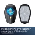 thumbnail image 5 of Mobilephone Radiator Atmosphere Light Professional Gaming Live Streaming Cooling Fan for 4.5-6.5inch Phones with Charging Cable Black, 5 of 5