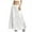 White, variant on Wyobmus Women's Midi Skirt Satin Skirt Tiered Flowy High Waist A-Line Elastic Ruffle Casual Skirts Olive Green
