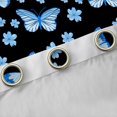 thumbnail image 4 of Homewish Blue Cherry Blossoms Curtains Pack of 2 (42x84 Each), Cartoon Magic Butterfly Curtains Blackout, Teens Kids Boys Girls Bedroom Curtains, Blackout Curtains Bedroom Decor, 4 of 6