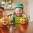 thumbnail image 5 of (2) Plastic Pumpkin Decorating Kit,  No-Carve Halloween Craft Set with Reusable Face Pieces DIY Pumpkin Decor for Spooky Funny & Playful Designs May Vary, 5 of 7