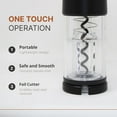 thumbnail image 3 of Electric Wine Bottle Opener – Automatic and Battery-Powered Corkscrew with Wine Foil Cutter – One-Touch Button for Easy Cork Extraction, Cordless Wine Gadgets – Home & Kitchen Accessories – Black, 3 of 7