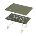 thumbnail image 4 of koolsoo Camping Table Compact Foldable Small Table Folding Table for BBQ Yard Picnic Green, 4 of 9