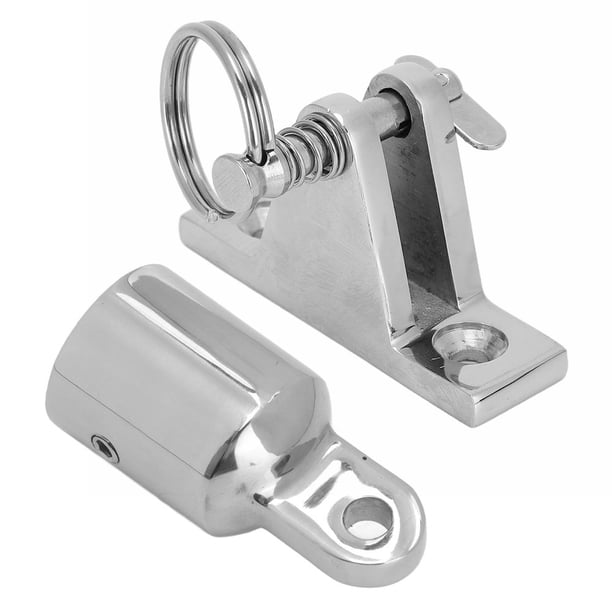 Pièces De Fixation Toit Bimini 316 Inox - Charnière Et Embout Pour Tube 22 Mm, Marine