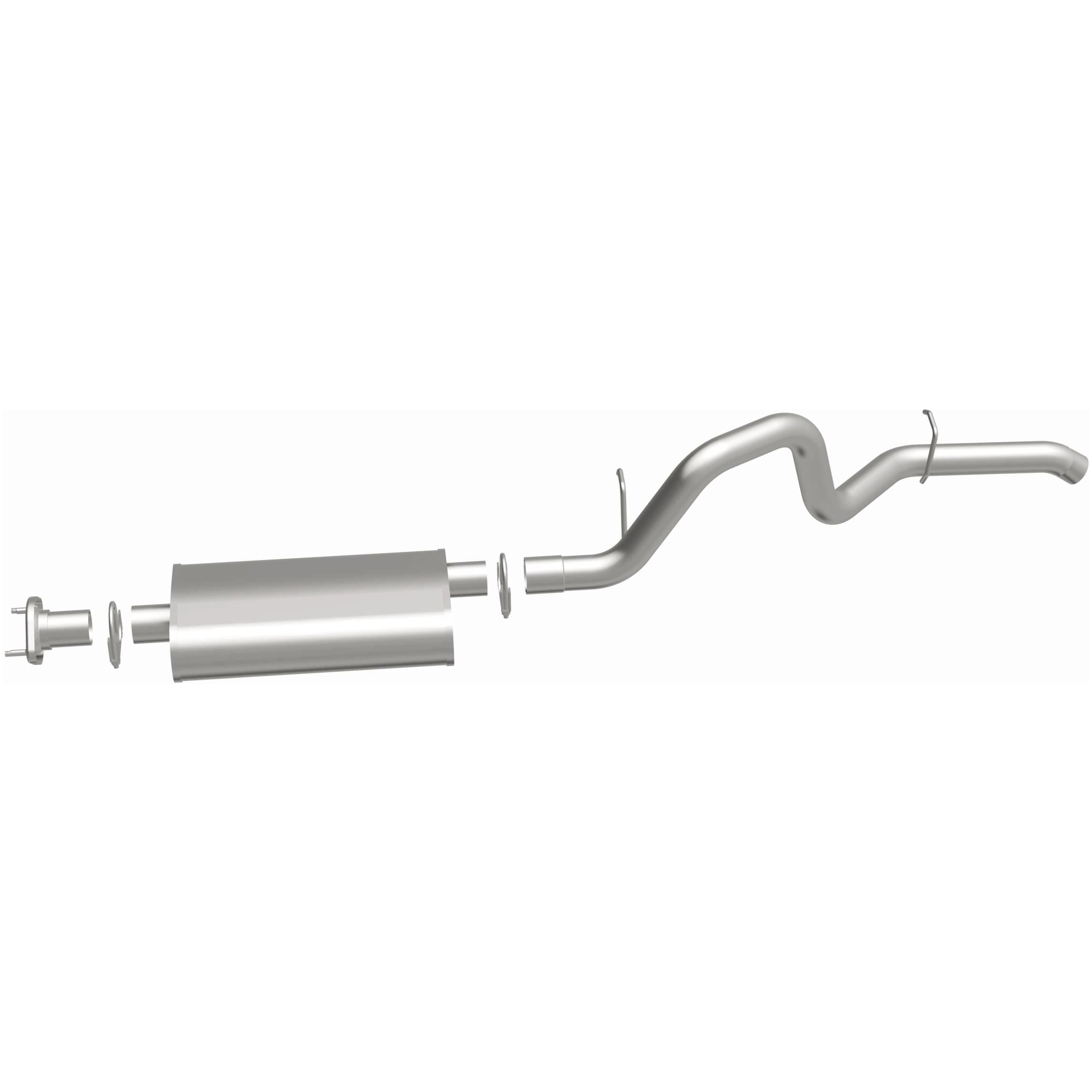 BRExhaust OE Replacement Exhaust System Kit 106-0002: Compatible with 2003-2006 Jeep Wrangler 2.4L, 1997-2002 Jeep Wrangler 2.5L, 1997-2006 Jeep Wrangler 4.0L