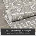 thumbnail image 5 of Well Woven Medusa Nord Nordic Lattice Pattern Outdoor Light Grey 3'11" x 5'3" Area Rug, 5 of 8