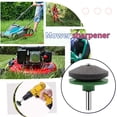 thumbnail image 5 of Lawn Mower Blade Sharpener, Double Layer Corundum Lawnmower Blade Sharpener, Universal Wear Resistant Mower Blade Sharpener for Any Power Drill/Hand Drill, Includes Free Blade Balancer,1 Pack, 5 of 8