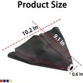 thumbnail image 2 of Car Gear Shift Boot Cover, PU Leather Gear Shifter Knob Dust Cover, Waterproof Shift Knob Cover Boot Gear Gaiter Cover, Auto Accessories Suitable for Most Manual/Automatic Cars (Red Thread Sewing), 2 of 5