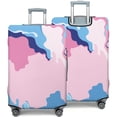 thumbnail image 2 of Stretch Luggage Cover XL(29-32in)– Elastic Travel Suitcase Protector with Handle Openings & Bottom Closure, Washable Polyester Spandex Suitcases Cover, Abstract Geometry Print, 2 of 5